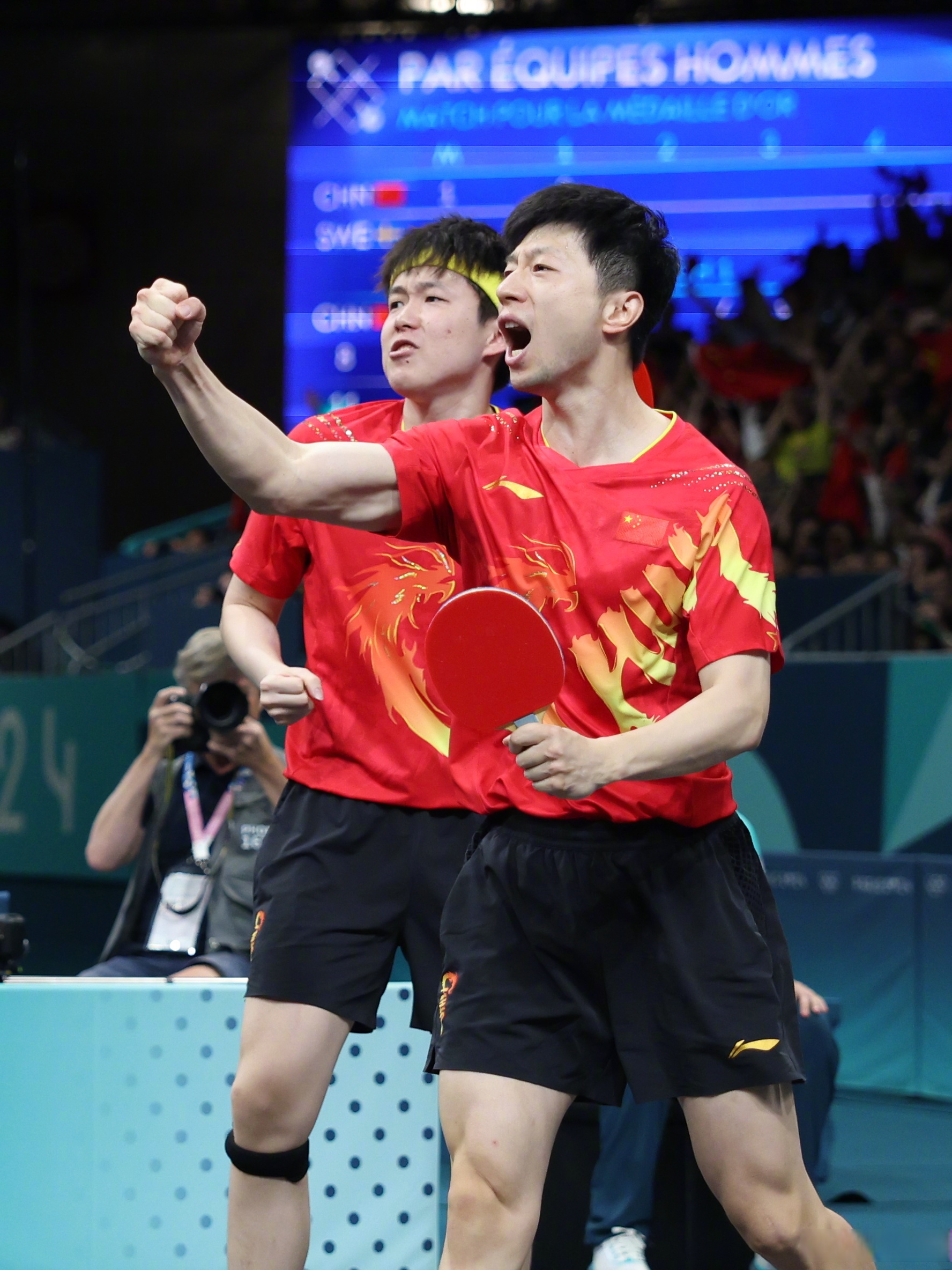 奥地利队鏖战中国队，马龙高光表现